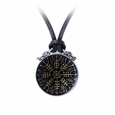 Alchemy Gothic Aegishjalmur Viking Unisex Pewter Pendant Necklace   Local Sto...