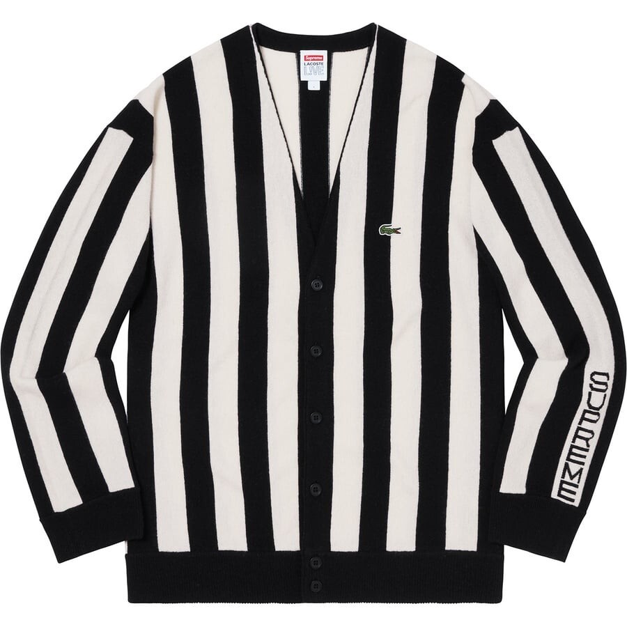【L】supreme micro stripe cardigan Supreme Abstract Stripe Cardigan (FW22) - $198