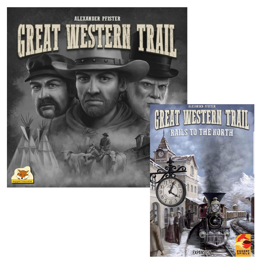 Great Western Trail Board Game + Rails to the North - 1st Edition - New