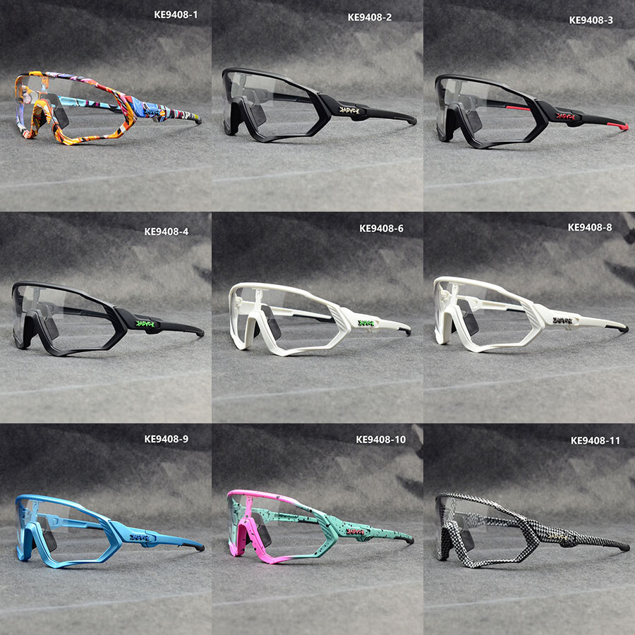 KAPVOE Photochromic Goggles Cycling Sunglasses Sport Road Mountain Bike Glasses