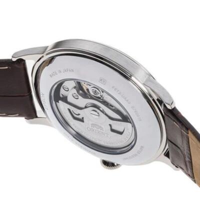 Pre-owned Orient Self-winding Wristwatch Bambino Jp Made Open Heart Rn-ag0005s Men Jp