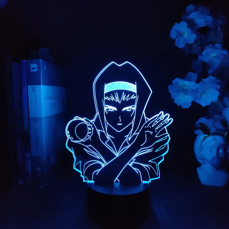 Faye Valentine 3D LED Lamp - Cool Anime Decor for Room & Mancave