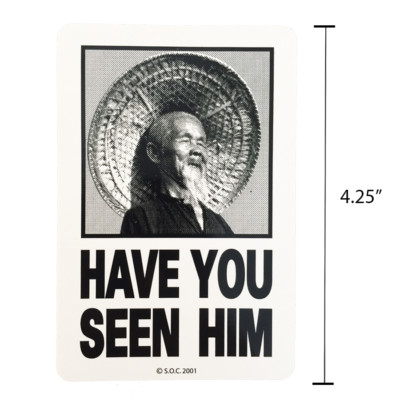 Powell Peralta Animal Chin Have You Seen Him Bones Brigade Sticker 4''  4 Colors 
