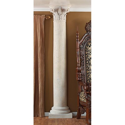 Design Toscano The Corinthian Architectural Half Column Wall Sculpture
