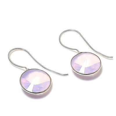 Milky Opal 925 Sterling Silver Gemstone Handmade Jewelry Earrings 1.18" PK 1074