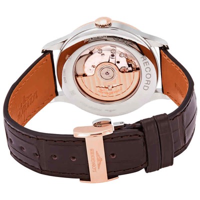 Pre-owned Longines Record Automatic Chronometer Silver Dial Men's Watch L28215722