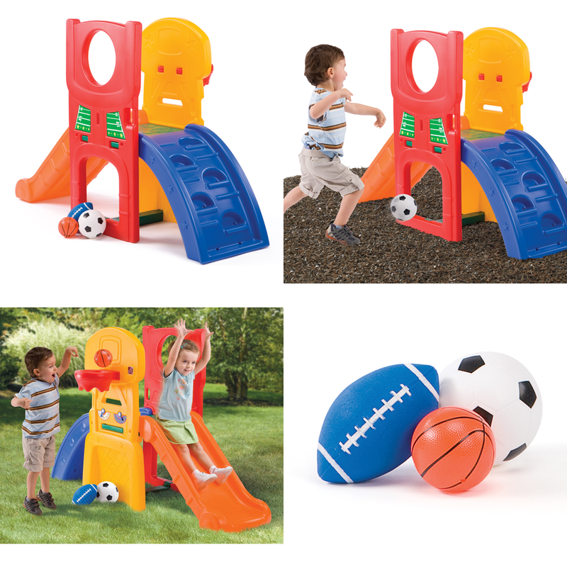 Step2 All Star Sports Climber With Slide And Balls Indoor Ou