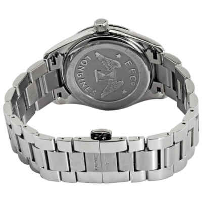 Pre-owned Longines Conquest Classic Black Mop Diamond Dial Ladies Watch L23864886