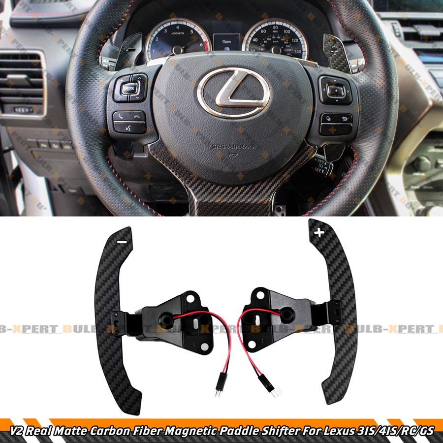 For Lexus IS RC GS NX Toyota 86 Subaru BRZ Carbon Fiber Magnetic Paddle Shifter