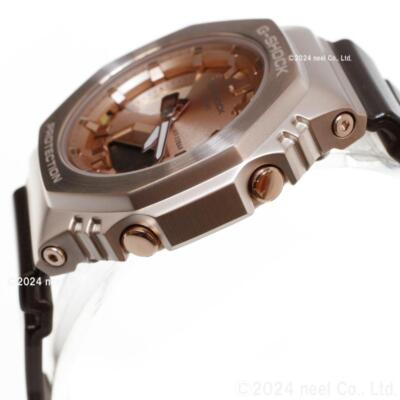 Pre-owned Casio G-shock Mid Size Watch Gm-s2100cb-5ajf Pink Gold Metal Case Analog Digital