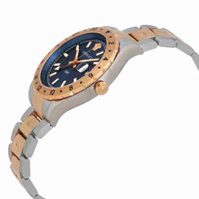 Pre-owned Versace Hellenyium Gmt Blue Dial Men's Watch V11060017