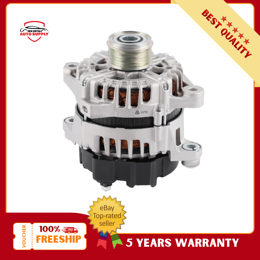 Alternator 11203 80A 12V CW 4-Groove For 06-16 Pulley Toyota Yaris L4 1.5L