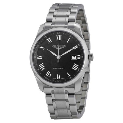 Мужские часы Longines Master с автоматическим черным циферблатом L27934516