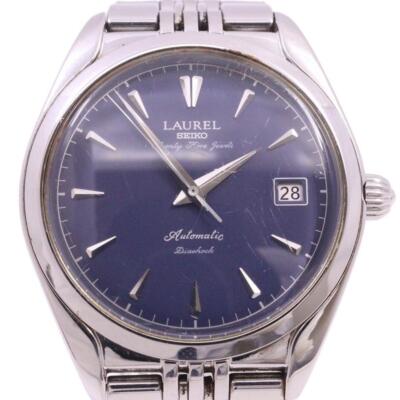 SEIKO LAUREL 4S15-0020 Automatic Blue Dial Stainless Steel