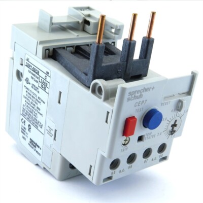 CEP7-1EECB, SPRECHER & SCHUH, Solid State Overload Relay,  Manual Reset 1.0-5.0