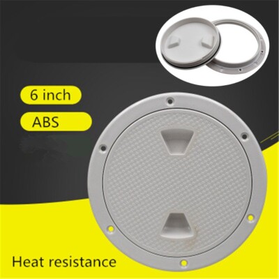 6 inch Round Boat Yacht Marine Out Deck Plate Inspection Access Hatch Cover ABS