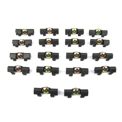 1962-63 B Body (Except Convertible) Front Windshield Molding Clip Kit, 18 pcs