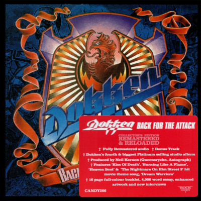 Dokken ~ Back For The Attack (1987) CD 2015 Rock Candy Records UK    NEW   