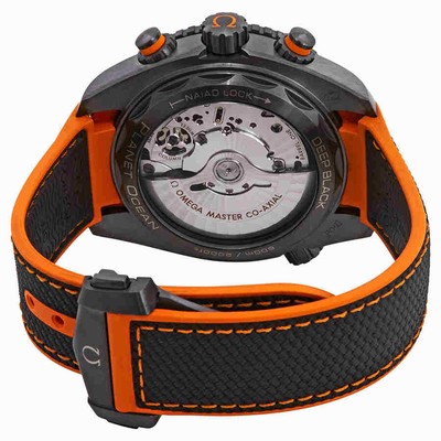 Pre-owned Omega Seamaster Planet Ocean Chronograph Automatic Black Dial Men's Watch