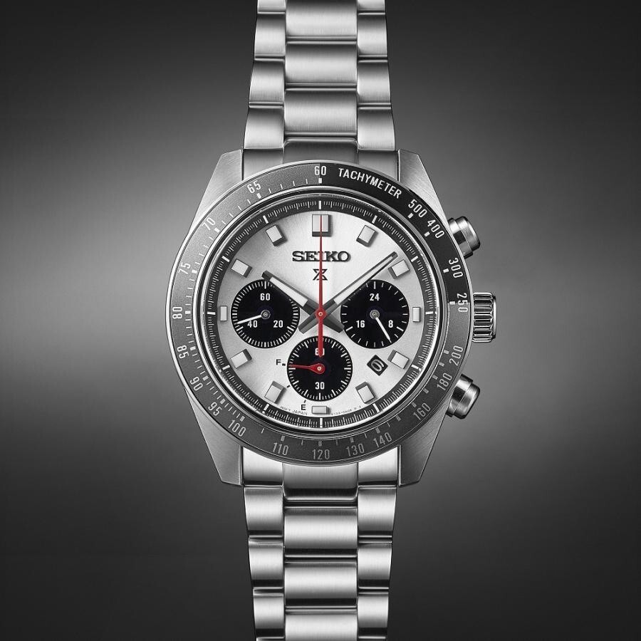 Pre-owned Seiko Prospex Sbdl095 Speedtimer Silver Dial Solar Chronograph Men Watch J .jp