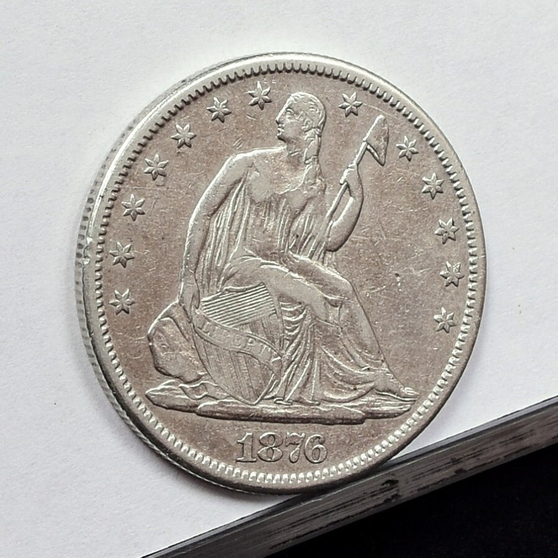 1876-CC Liberty Seated Half Dollar - XF Details, Damaged (#55553-L)