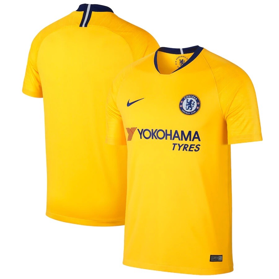 Nike Chelsea FC Jersey Official Yellow Away Kit Soccer