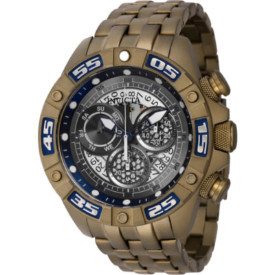 Pre-owned Invicta Coalition Forces Chronograph Quartz Grey Dial Men's Watch 41670