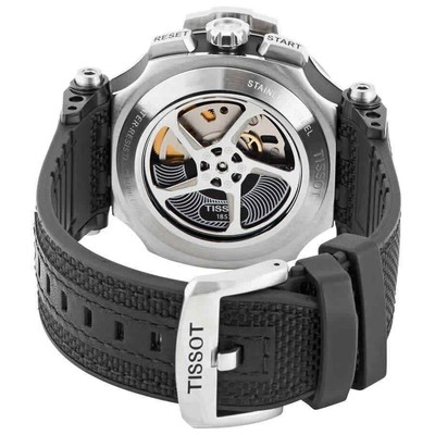 Pre-owned Tissot T-race Chronograph Tachymeter Automatic T1154272703100 100m Mens Watch