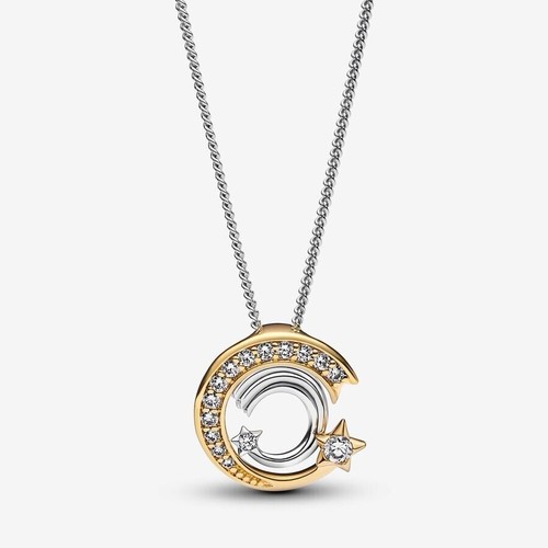 Authentic Pandora Shooting Star Pendant & Necklace