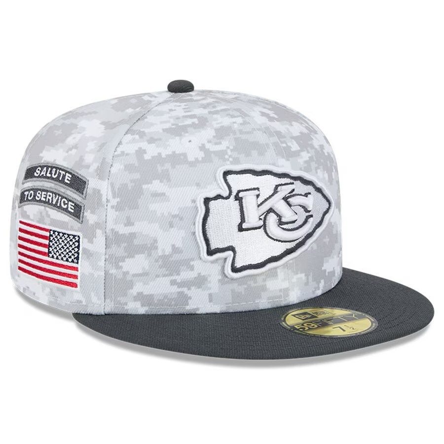 キャップ NFL Kansas City Chiefs parka & cap Men's New Era Black/Red Kansas City Chiefs 2025 NFL Draft On