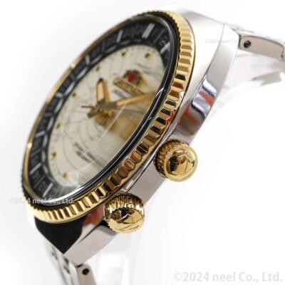 Pre-owned Orient Revival Rn-aa0e01s Men Watch Ivory Dial World Map Automatic Mechanical