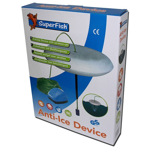 EISFREIHALTER SUPERFISH ANTI-ICE DEVICE - Teichbelüfter Belüftungsset Teich Eis