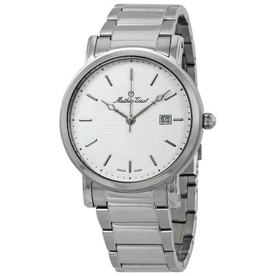 Мужские часы Mathey-Tissot City с металлическим белым циферблатом HB611251MAI