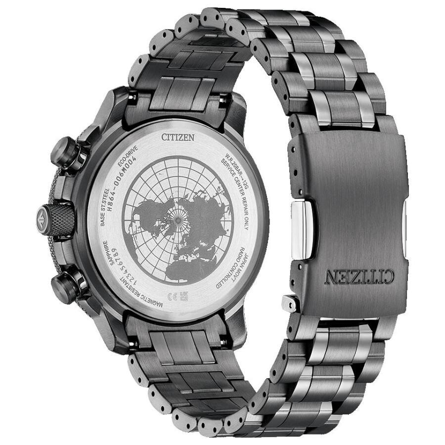 Pre-owned Citizen Promaster By3005-56g Sky Series Geo Trekker Eco Drive Black Men's Watch
