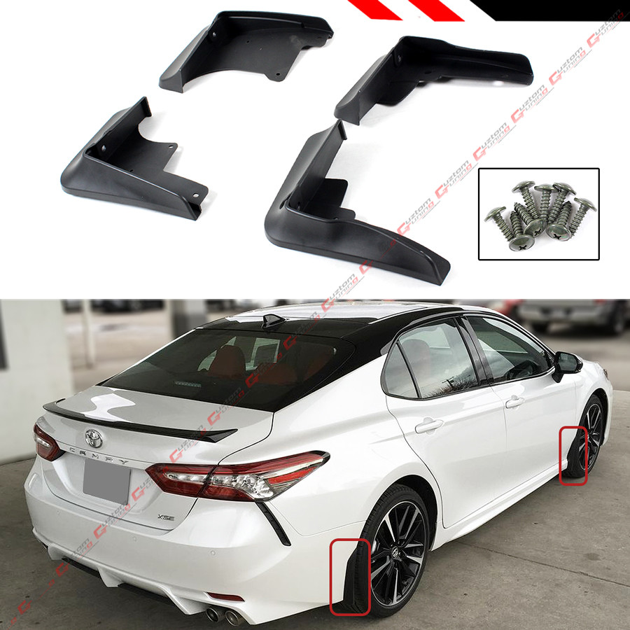 FOR 18-2024 TOYOTA CAMRY SE XSE SPORT 4 PCS FRONT & REAR SPLASH GUARD MUD FLAP