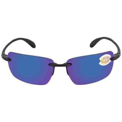 New Costa Del Mar GSH 11 OBMP Gulf Shore Sunglasses Shiny Black Blue Polarized