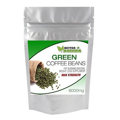 120 Green Coffee Bean Max 6000mg High CGA Better Bodies Weight Loss Diet (Best Green Coffee Bean Pills)