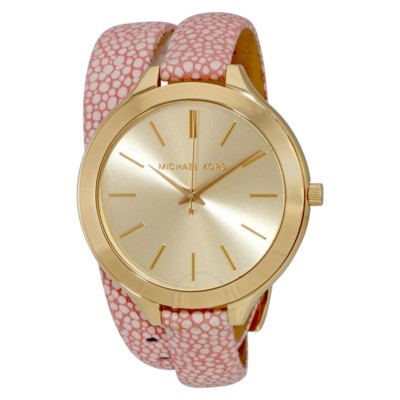 Michael Kors MK2476 Slim Runway Gold Wrap Around Leather