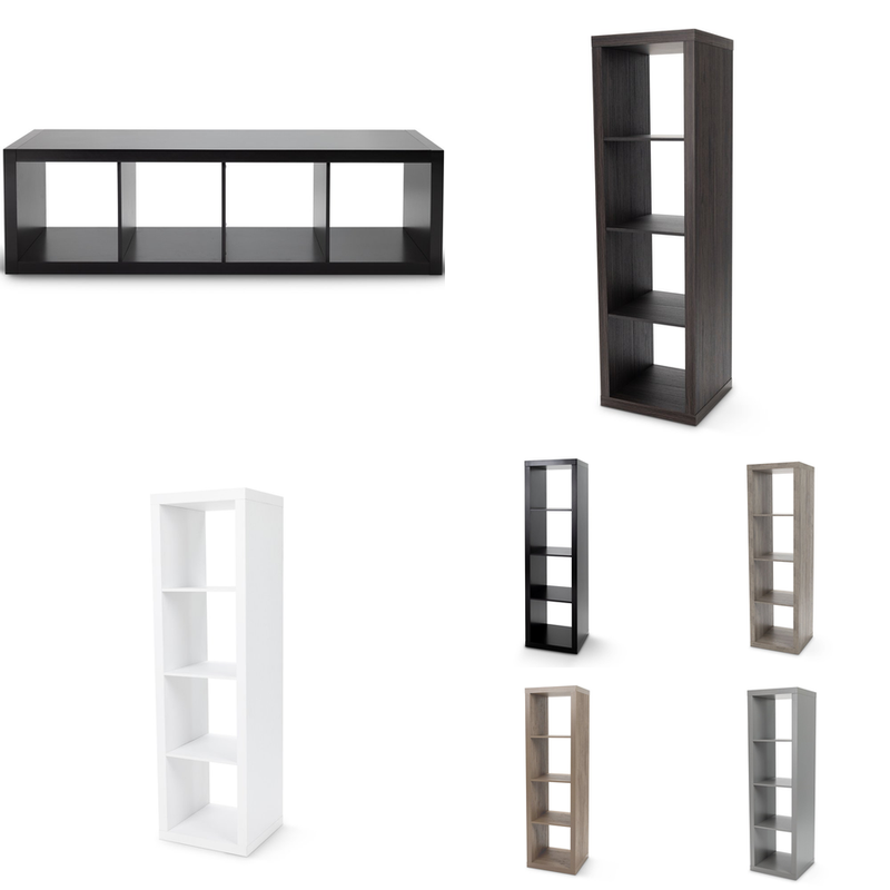 Vinyl Record Storage Bin Cabinet Organizer Shelf LP Album Shelves 4 Shelves