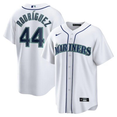 SEATTLE MARINERS JULIO RODRIGUEZ WHITE NIKE JERSEY SIZE L