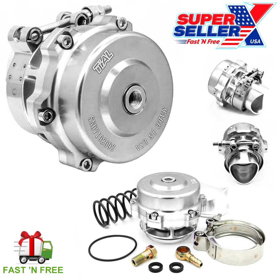 BV50 Stye SILVER 50mm Blow off Valve BOV 6PSI + 18PSI Fits Tial Springs Q V-Band