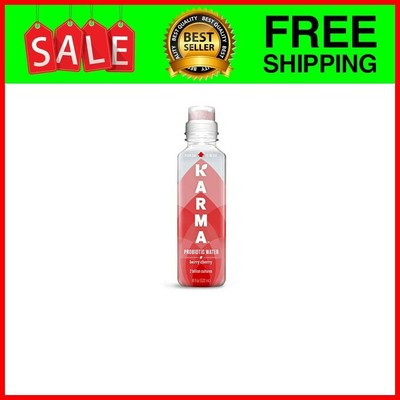 Flavored Probiotic Water, Berry Cherry,18 Fl 12 Count 670739362283 | eBay
