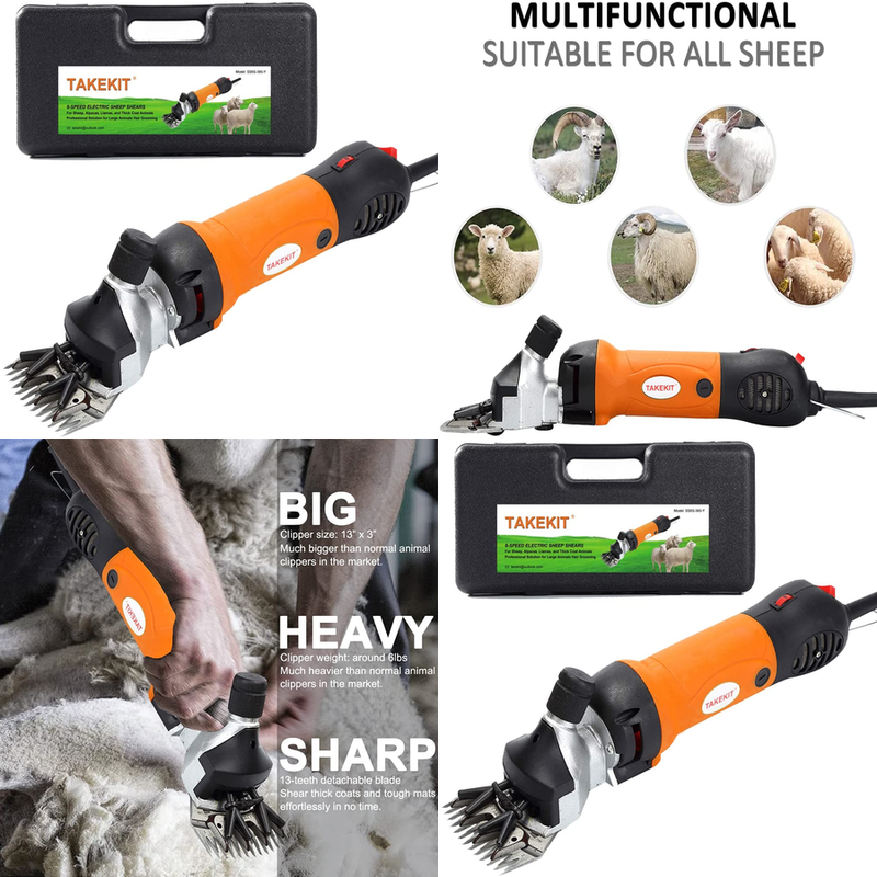 Professional Animal Clippers Hair Grooming Sheep Goat Electric Trimmer Shaver