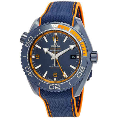 Мужские часы Omega Seamaster с автоматическим синим циферблатом 215.92.46.22.03.001