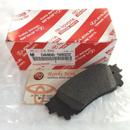 Genuine OEM Rear Disc Brake Pad Kit 04466-58022 Fits 2015-2023 Toyota Alphard