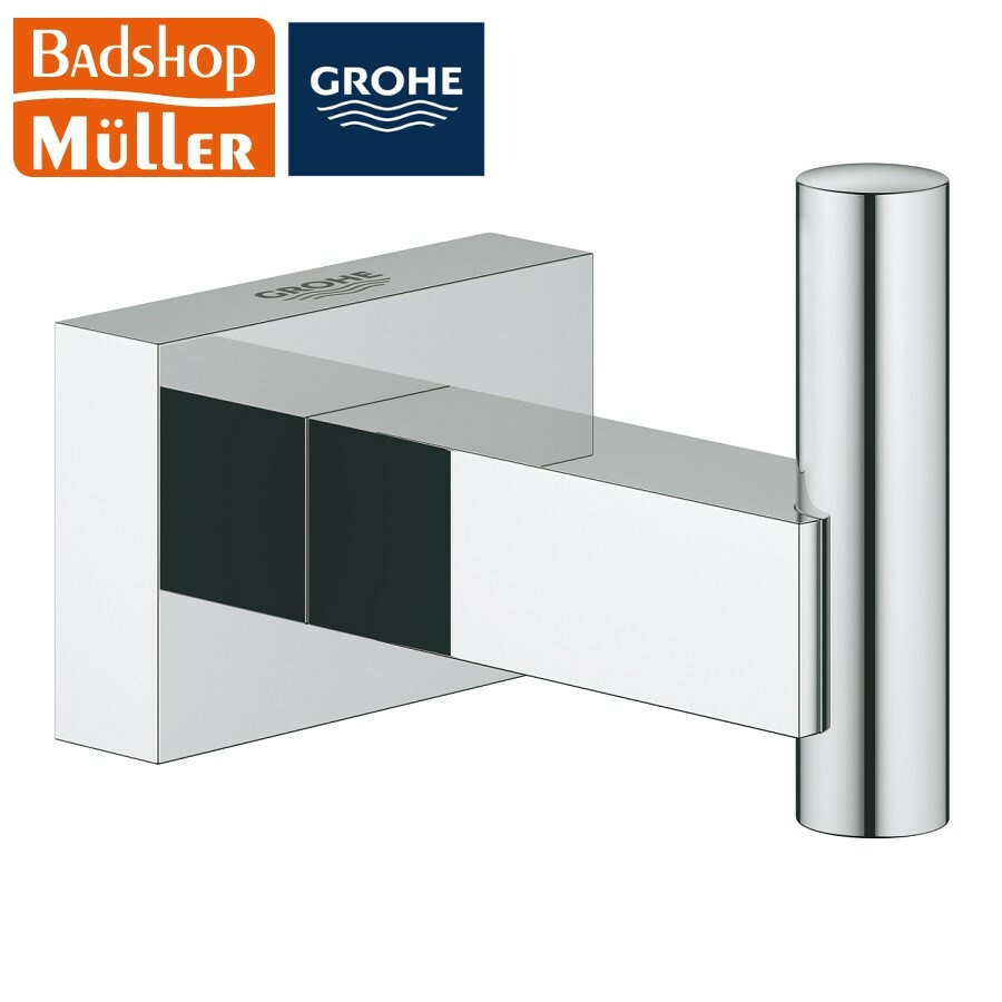 Bademantelhaken Handtuchhaken Badetuchhalter Grohe Essentials Cube 40511001