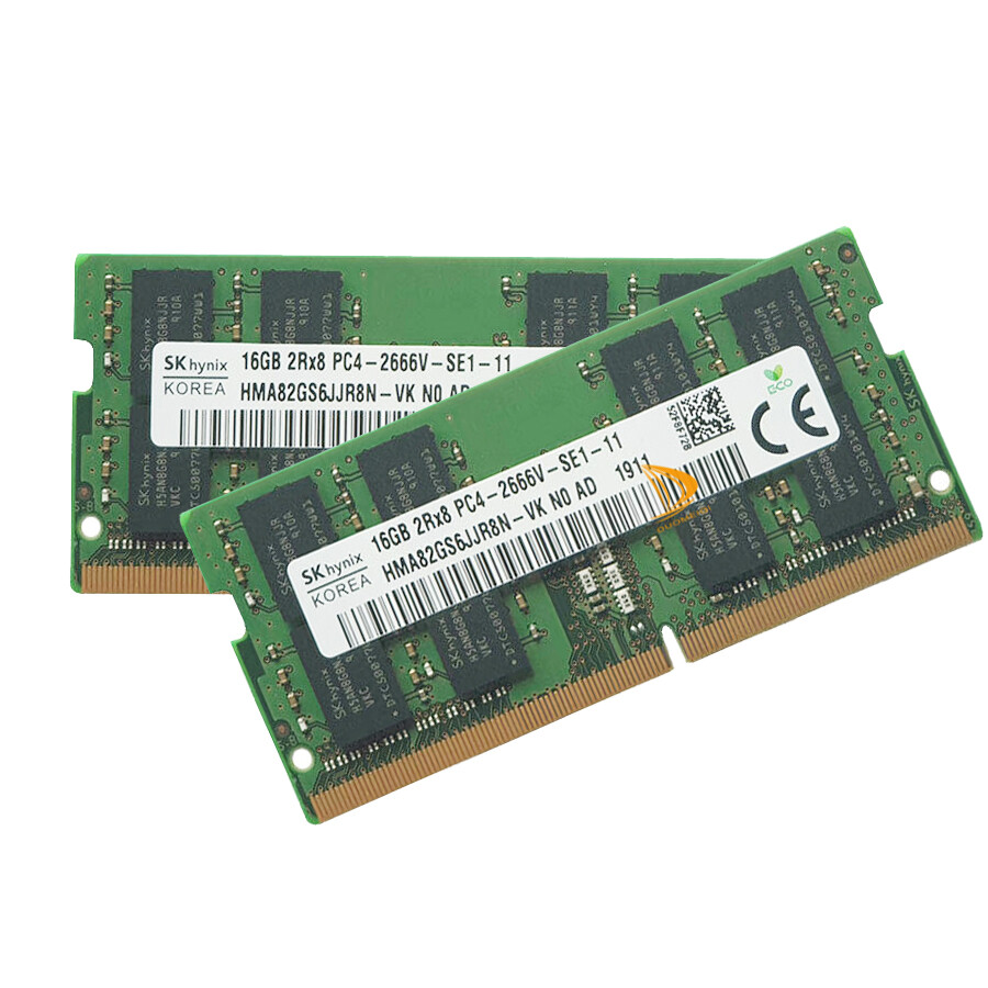 SK Hynix 2X 16GB 2RX8 DDR4-2666V PC4-21300S CL19 SO-DIMM Laptop