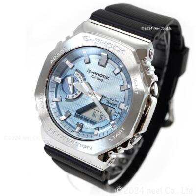 Pre-owned Casio G-shock Gbm-2100a-1a2jf Metal Case Blue Dial Bluetooth Men's Watch