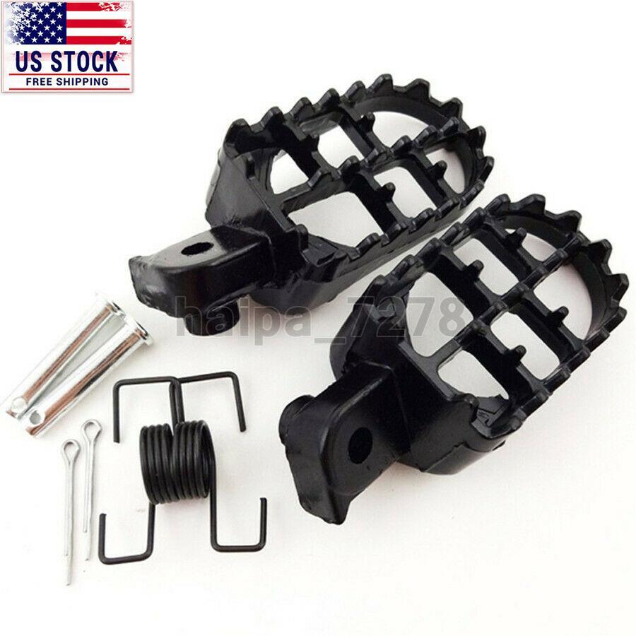 Motorcycle Foot Pegs Pedal Pad Footrest Aluminium For Honda Yamaha Pit Dirt Bike
