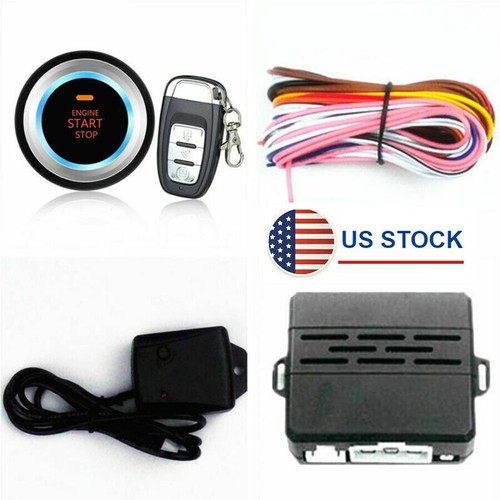 Security Vibration Alarm Ignition Engine Start Button Remote